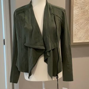 BLANK NYC faux suede moto jacket NWT Size S